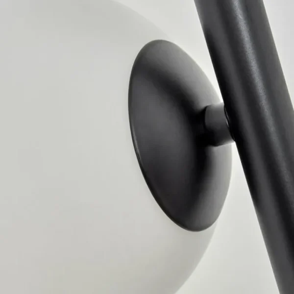 hofstein Lampadaire Remaisnil Noir, 3 lumières* Lampes En Verre