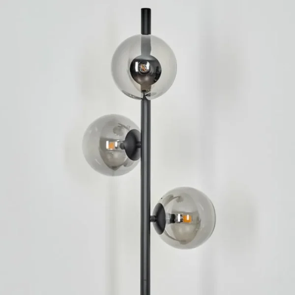 hofstein Lampadaire Remaisnil Noir, 3 lumières* Lampes Modernes
