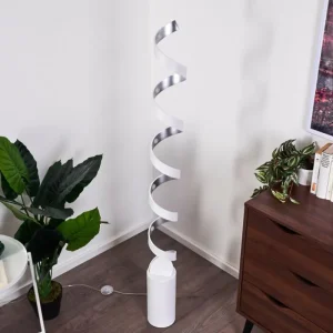 hofstein Lampadaire Rezat LED Argenté, Blanc, 1 lumière* Lampes Modernes