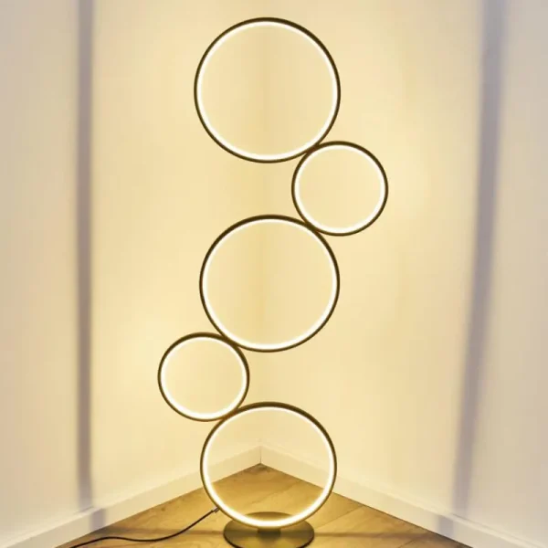 hofstein Lampadaire Rodekro LED Noir, 1 lumière* Lampes Modernes