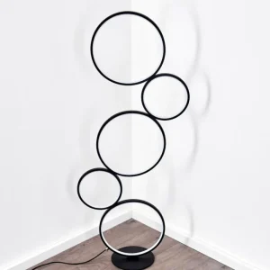 hofstein Lampadaire Rodekro LED Noir, 1 lumière* Lampes Modernes