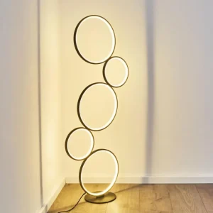 hofstein Lampadaire Rodekro LED Noir, 1 lumière* Lampes Modernes