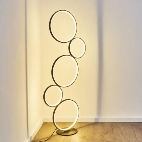 hofstein Lampadaire Rodekro LED Noir, 1 lumière* Lampes Modernes