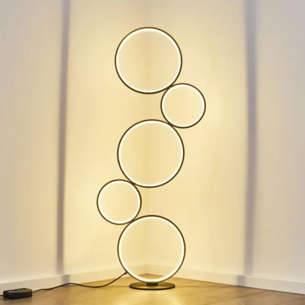 hofstein Lampadaire Rodekro LED Noir, 1 lumière* Lampes Modernes