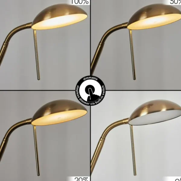 hofstein Lampadaire Rom LED Laiton, 2 lumières* Lampes Modernes