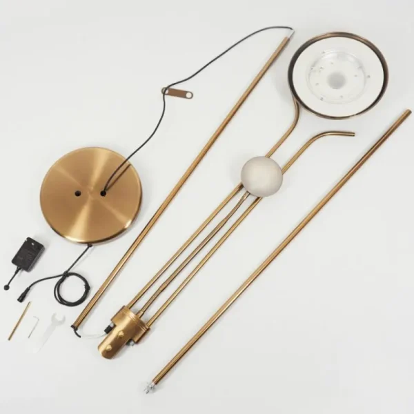 hofstein Lampadaire Rom LED Laiton, 2 lumières* Lampes Modernes