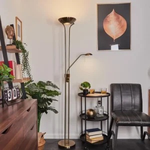 hofstein Lampadaire Rom LED Laiton, 2 lumières* Lampes Modernes