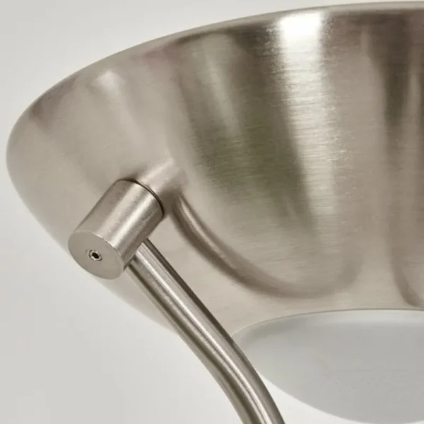 hofstein Lampadaire Rom LED Nickel mat, 2 lumières* Lampes Modernes