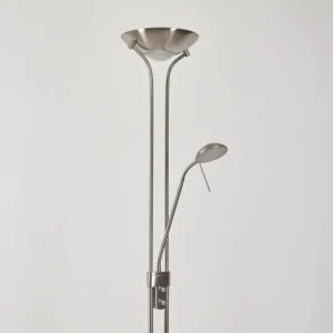 hofstein Lampadaire Rom LED Nickel mat, 2 lumières* Lampes Modernes