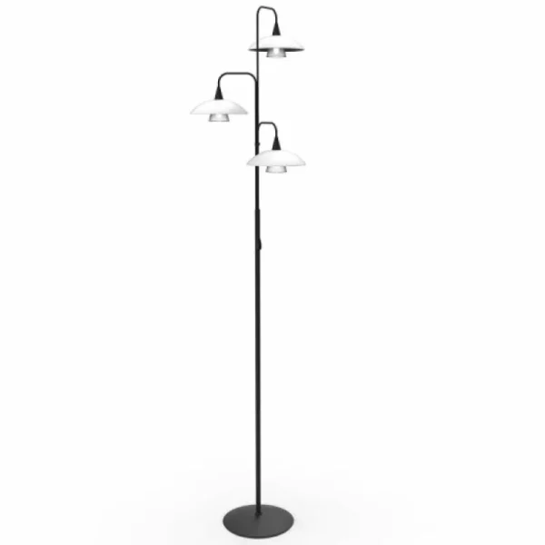 Luminaires Steinhauer Lampadaire Steinhauer Tallerken LED Noir, 3 lumières* Lampes En Verre