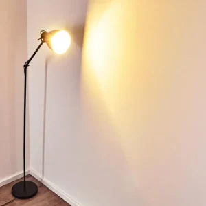 hofstein Lampadaire Timola Noir, 1 lumière* Lampes Modernes
