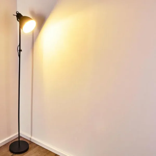 hofstein Lampadaire Timola Noir, 1 lumière* Lampes Modernes