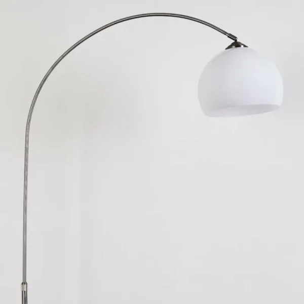 hofstein Lampadaire Tipitapa Nickel mat, 1 lumière* Lampes Modernes