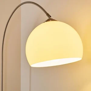 hofstein Lampadaire Tipitapa Nickel mat, 1 lumière* Lampes Modernes