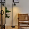 hofstein Lampadaire Tontolos LED Noir, 1 lumière* Lampes Modernes