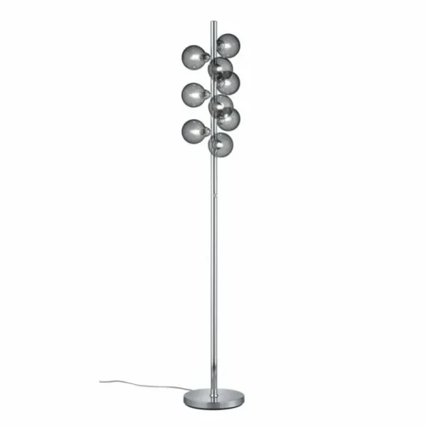 Luminaires Trio Lampadaire Trio Leuchten ALICIA Chrome, 9 lumières* Lampes En Verre