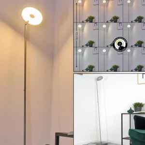 hofstein Lampadaire Umag LED Acier inoxydable, 1 lumière* Lampes Modernes