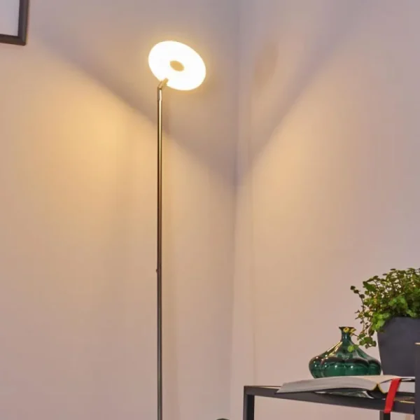 hofstein Lampadaire Umag LED Acier inoxydable, 1 lumière* Lampes Modernes