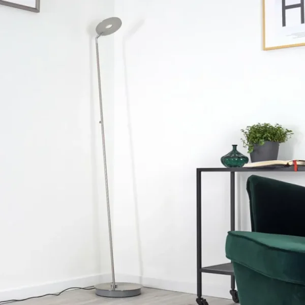 hofstein Lampadaire Umag LED Acier inoxydable, 1 lumière* Lampes Modernes