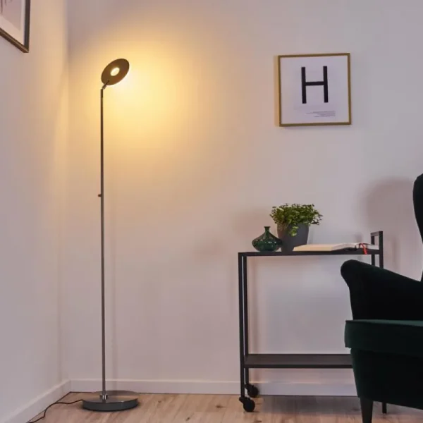 hofstein Lampadaire Umag LED Acier inoxydable, 1 lumière* Lampes Modernes