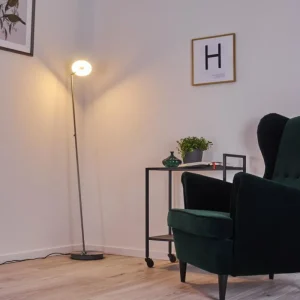 hofstein Lampadaire Umag LED Acier inoxydable, 1 lumière* Lampes Modernes