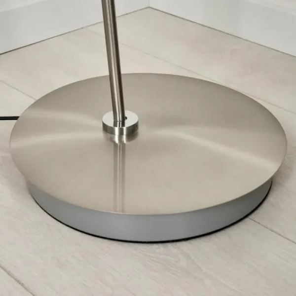 hofstein Lampadaire Umag LED Chrome, Nickel mat, 1 lumière* Lampes Modernes