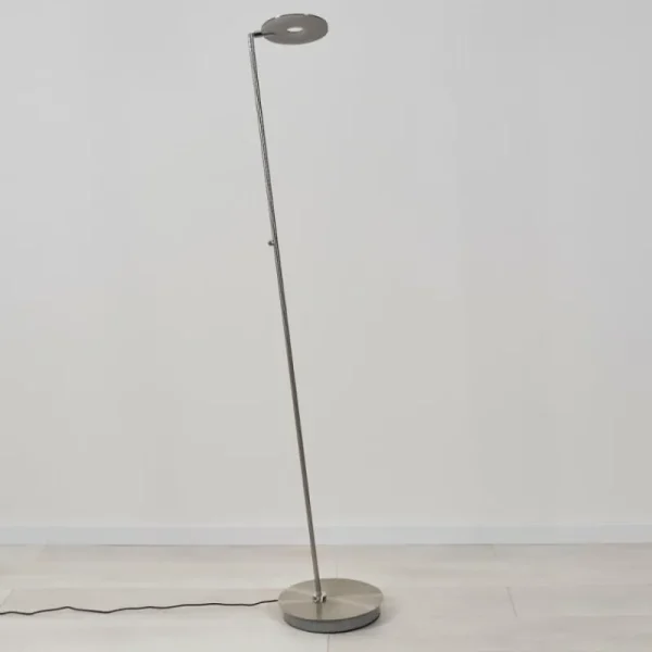 hofstein Lampadaire Umag LED Chrome, Nickel mat, 1 lumière* Lampes Modernes
