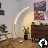 hofstein Lampadaire Uttorp LED Argenté, 1 lumière* Lampes Modernes