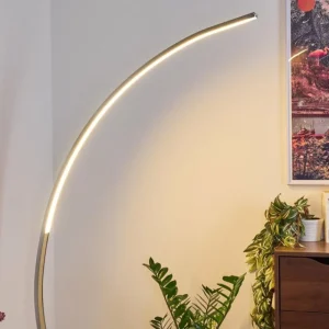 hofstein Lampadaire Uttorp LED Argenté, 1 lumière* Lampes Modernes