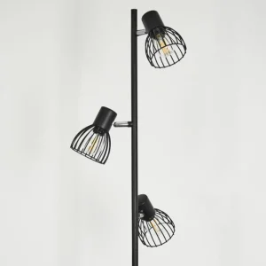 hofstein Lampadaire Verbania Noir, 3 lumières* Lampes Modernes
