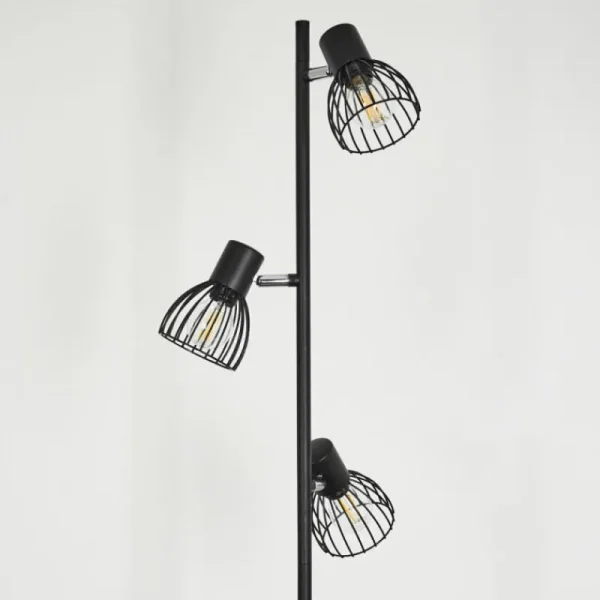 hofstein Lampadaire Verbania Noir, 3 lumières* Lampes Modernes