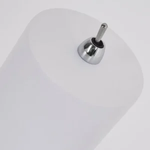 hofstein Lampadaire Zuoz Chrome, Blanc, 1 lumière* Lampes Modernes
