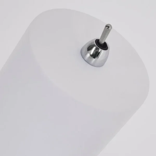 hofstein Lampadaire Zuoz Chrome, Blanc, 1 lumière* Lampes Modernes
