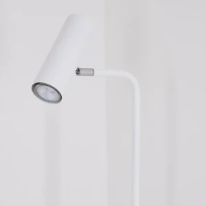hofstein Lampadaire Zuoz Chrome, Blanc, 1 lumière* Lampes Modernes