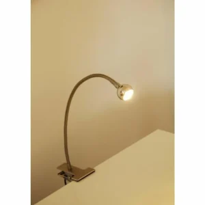 hofstein Lampe à pince Globo SERPENT LED Nickel mat, 1 lumière* Lampes Modernes