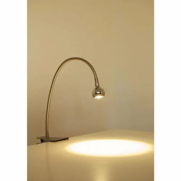 hofstein Lampe à pince Globo SERPENT LED Nickel mat, 1 lumière* Lampes Modernes