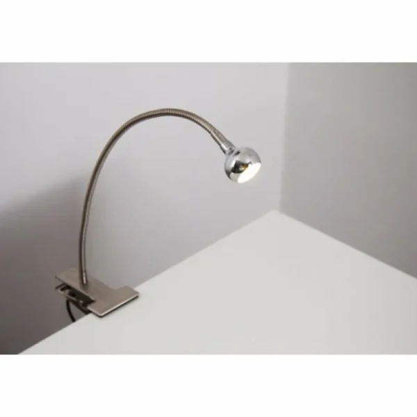 hofstein Lampe à pince Globo SERPENT LED Nickel mat, 1 lumière* Lampes Modernes