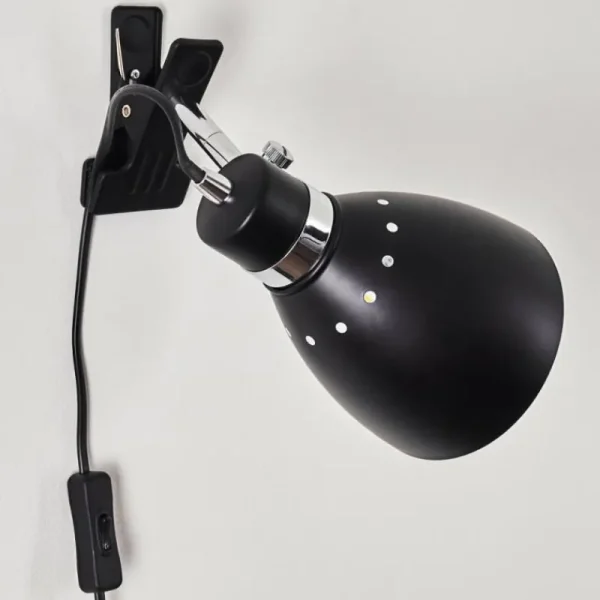 hofstein Lampe à pince Stranderott Chrome, Noir, 1 lumière* Lampes Modernes