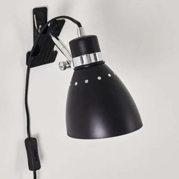 hofstein Lampe à pince Stranderott Chrome, Noir, 1 lumière* Lampes Modernes
