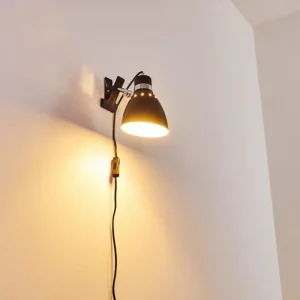 hofstein Lampe à pince Stranderott Chrome, Noir, 1 lumière* Lampes Modernes