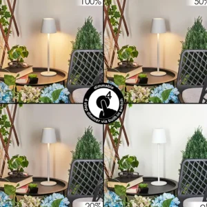 hofstein Lampe à poser Allen LED Blanc, 1 lumière* Lampes Modernes
