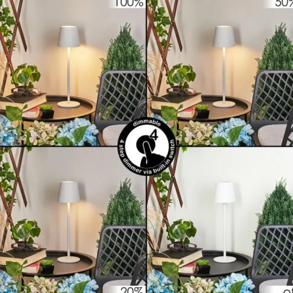 hofstein Lampe à poser Allen LED Blanc, 1 lumière* Lampes Modernes