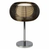 Luminaires Brilliant Lampe à poser Brilliant Relax Bronze, Chrome, 1 lumière* Lampes En Verre