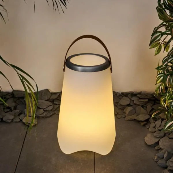 hofstein Lampe à poser Chilar LED Brun, Blanc, 1 lumière, Télécommandes, Changeur de couleurs* Lampes Modernes