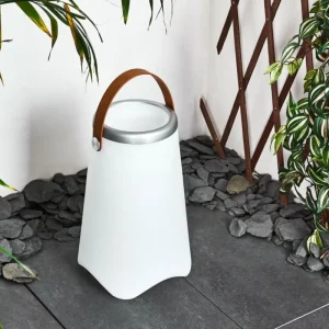 hofstein Lampe à poser Chilar LED Brun, Blanc, 1 lumière, Télécommandes, Changeur de couleurs* Lampes Modernes