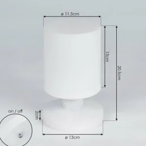 hofstein Lampe à poser Dulce LED Blanc, 1 lumière* Lampes Modernes