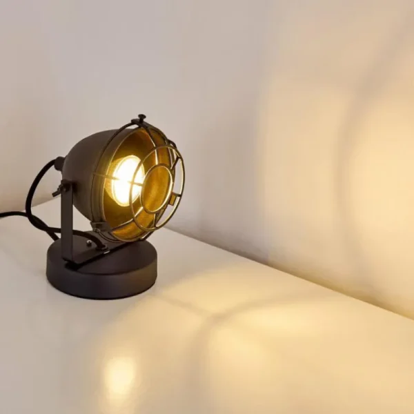 hofstein Lampe à poser Glostrup Noir, 1 lumière* Lampes Modernes