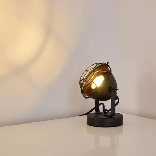 hofstein Lampe à poser Glostrup Noir, 1 lumière* Lampes Modernes