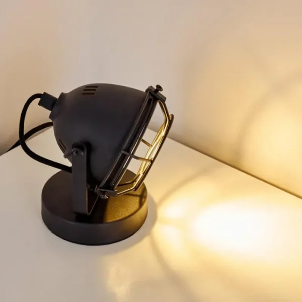 hofstein Lampe à poser Glostrup Noir, 1 lumière* Lampes Modernes
