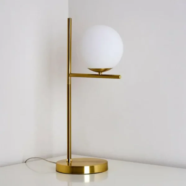 hofstein Lampe à poser Hogatza Laiton, 1 lumière* Lampes En Verre